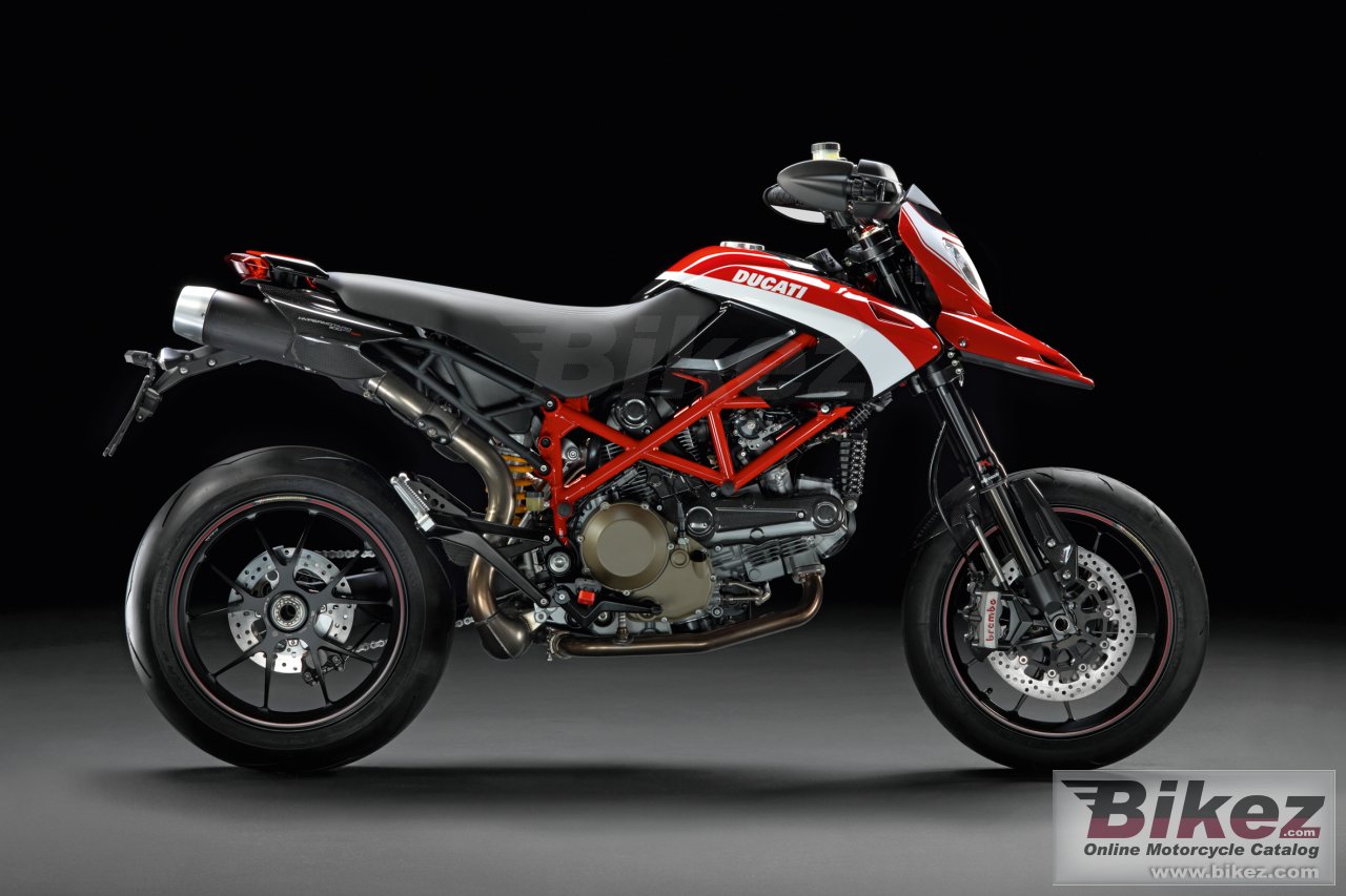 Big Ducati hypermotard 1100 evo corse picture and wallpaper from Bikez.com